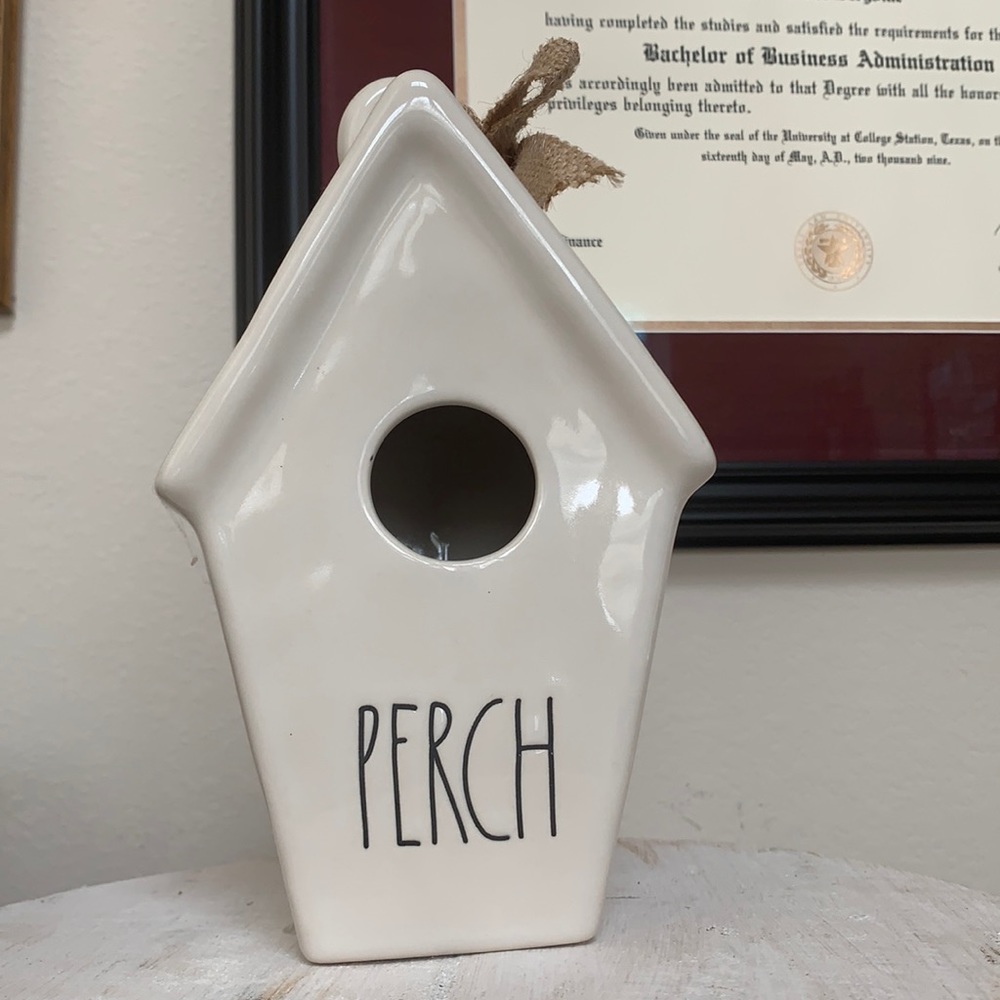 Rae Dunn birdhouse